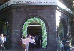 ACBA-Credit Agricole Bank официально открыл "Молодежный" филиал в центре Еревана