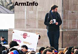 Compulsory accumulative pension system prompts another action of protest in Yerevan 