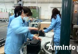 Армянский аккумуляторный завод "Элбат" в 2014 году увеличил объемы производства и продаж на 15%