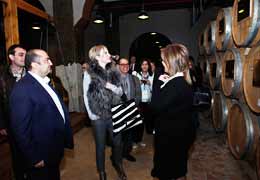 French singer Patricia Kaas visit Yerevan Brandy Company
