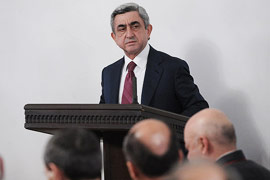 President of Armenia: "Don