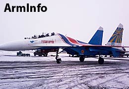 Авиационная группа <Русские витязи> впервые посетилa Армению