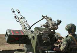Azerbaijani armed forces use machine-guns on Line of Contact 
