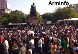 На ереванской площади «Свободы» стартовал митинг «Нет грабежу!» 